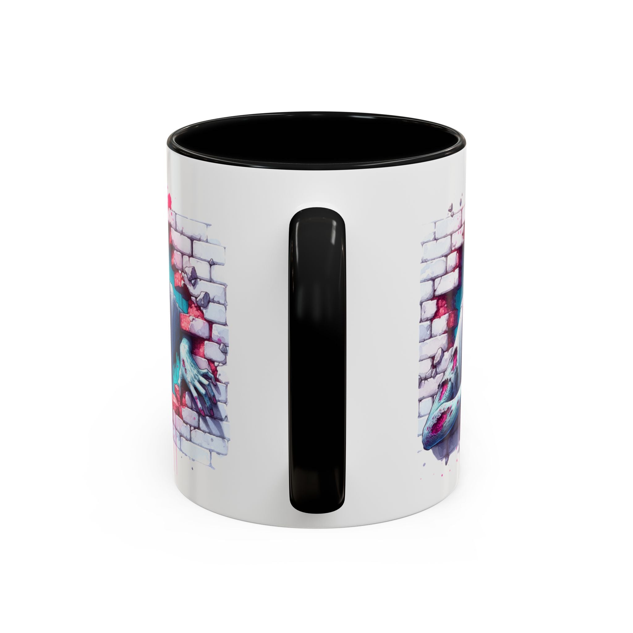 Spooky Zombie Accent Coffee Mug | Halloween Gift, Horror Decor, Unique Coffee Cup, Gothic Style, Zombie Art