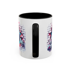 Spooky Zombie Accent Coffee Mug | Halloween Gift, Horror Decor, Unique Coffee Cup, Gothic Style, Zombie Art