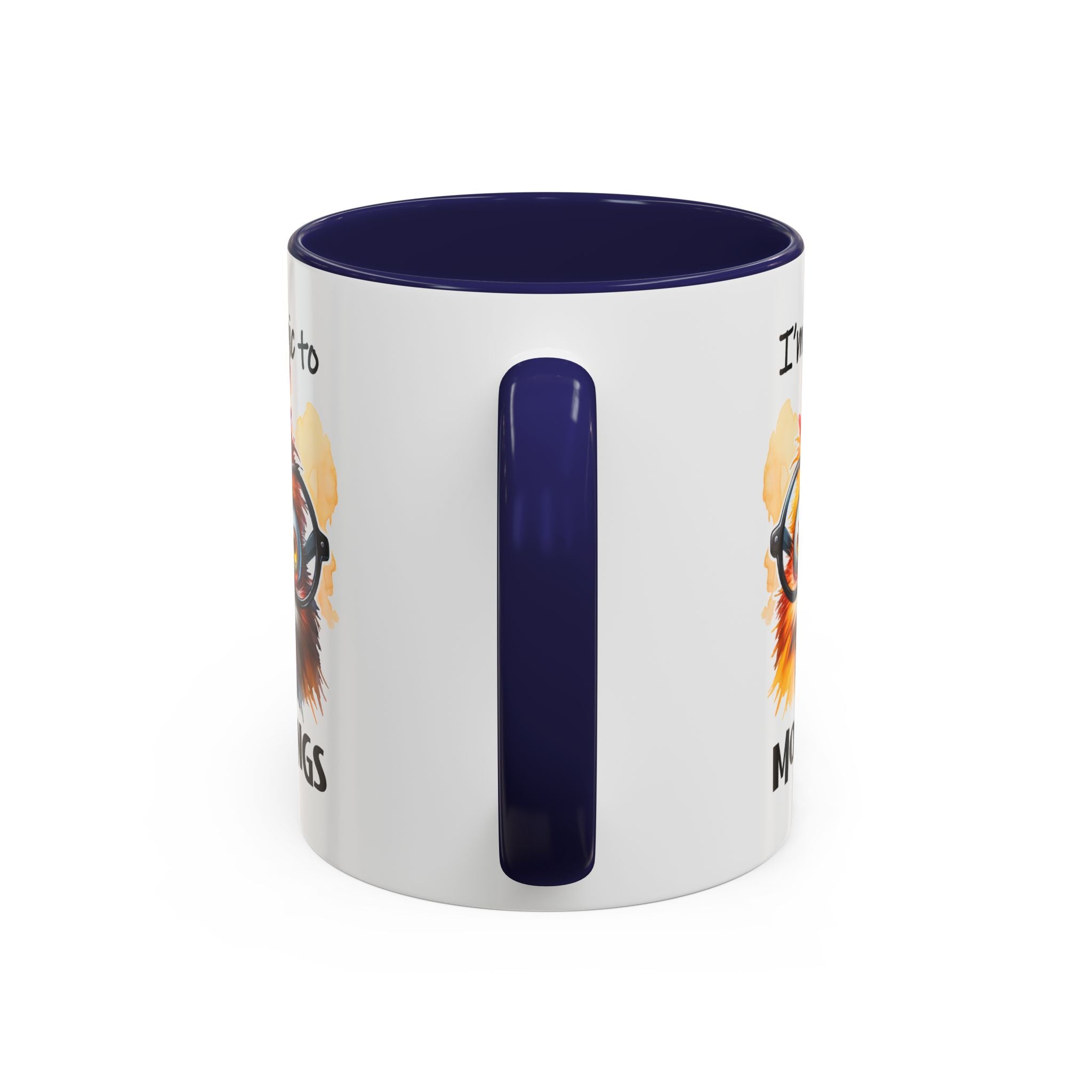 Funny Morning Coffee Mug, Gift for Coffee Lovers, Humorous Mug, Office Mug, Unique Cup for Mornings, Chicken Design