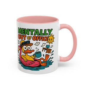Fun Summer Coffee Mug, Quirky Gift for Beach Lovers, Office Humor Mug, Relaxation, Vacation, Cute Animal Design