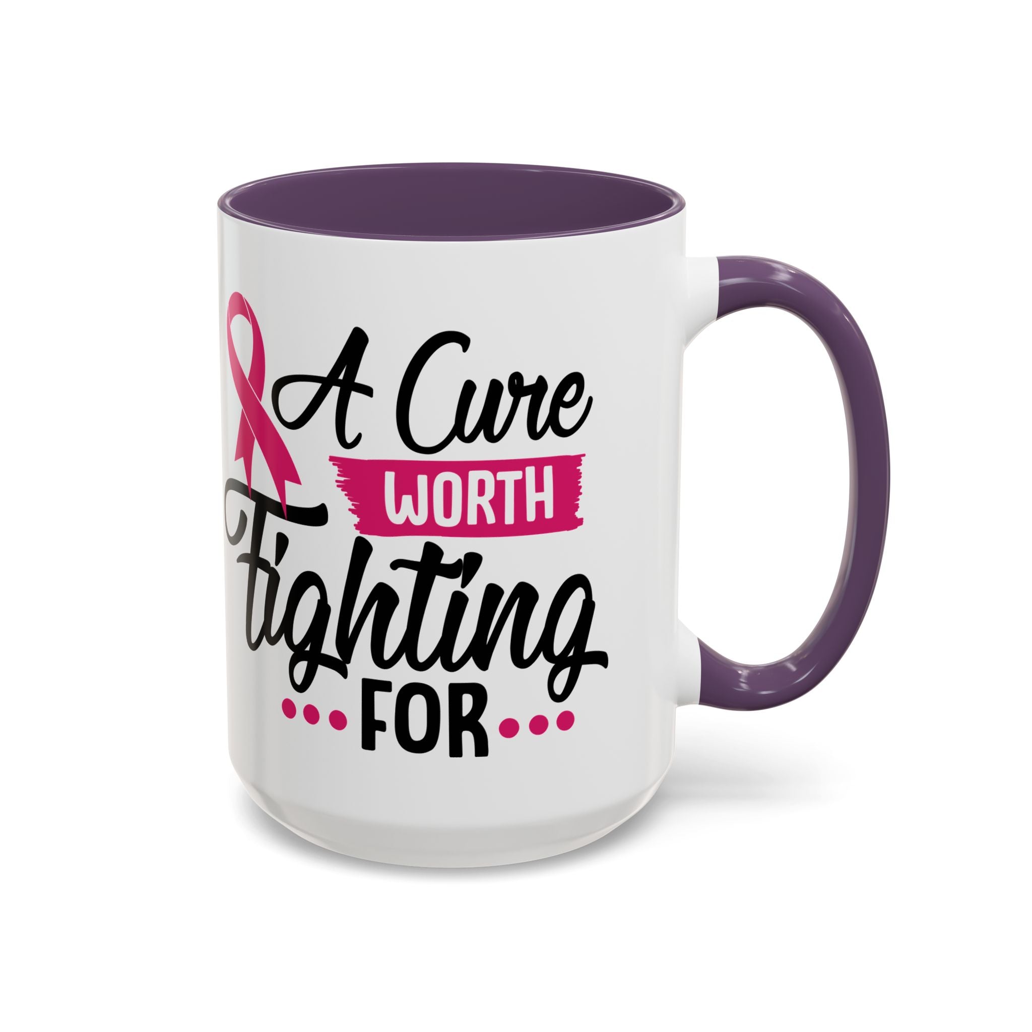 Inspirational Breast Cancer Awareness Mug, Supportive Gift for Fighters, 11oz & 15oz Coffee Cup - Perfect for Fundraisers, Hope, [...]
