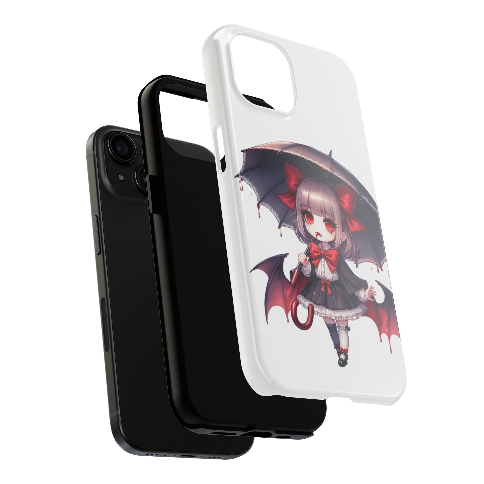 vampire girl horror art Tough Phone Cases