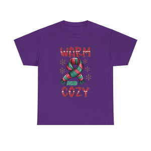 christmas warm and cozy Unisex Heavy Cotton Tee men women