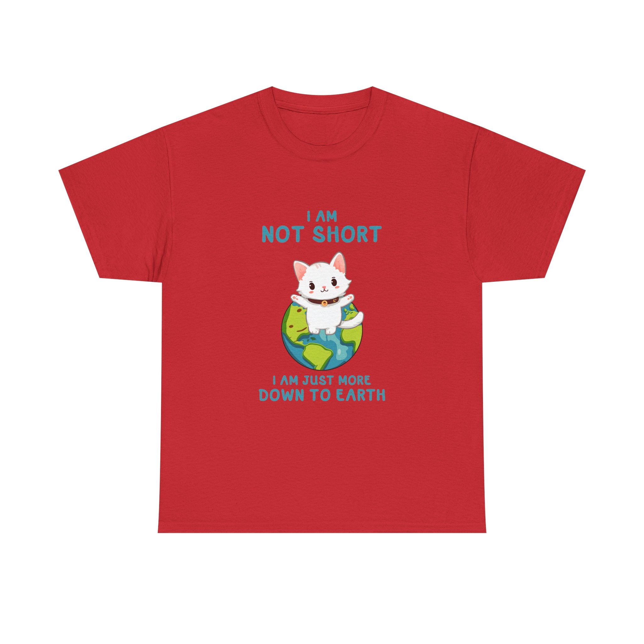 Cute Cat Earth T-Shirt, Funny Tee  Gift for Cat Lovers, Short Awareness Message, Casual Wear, Animal Lover Apparel