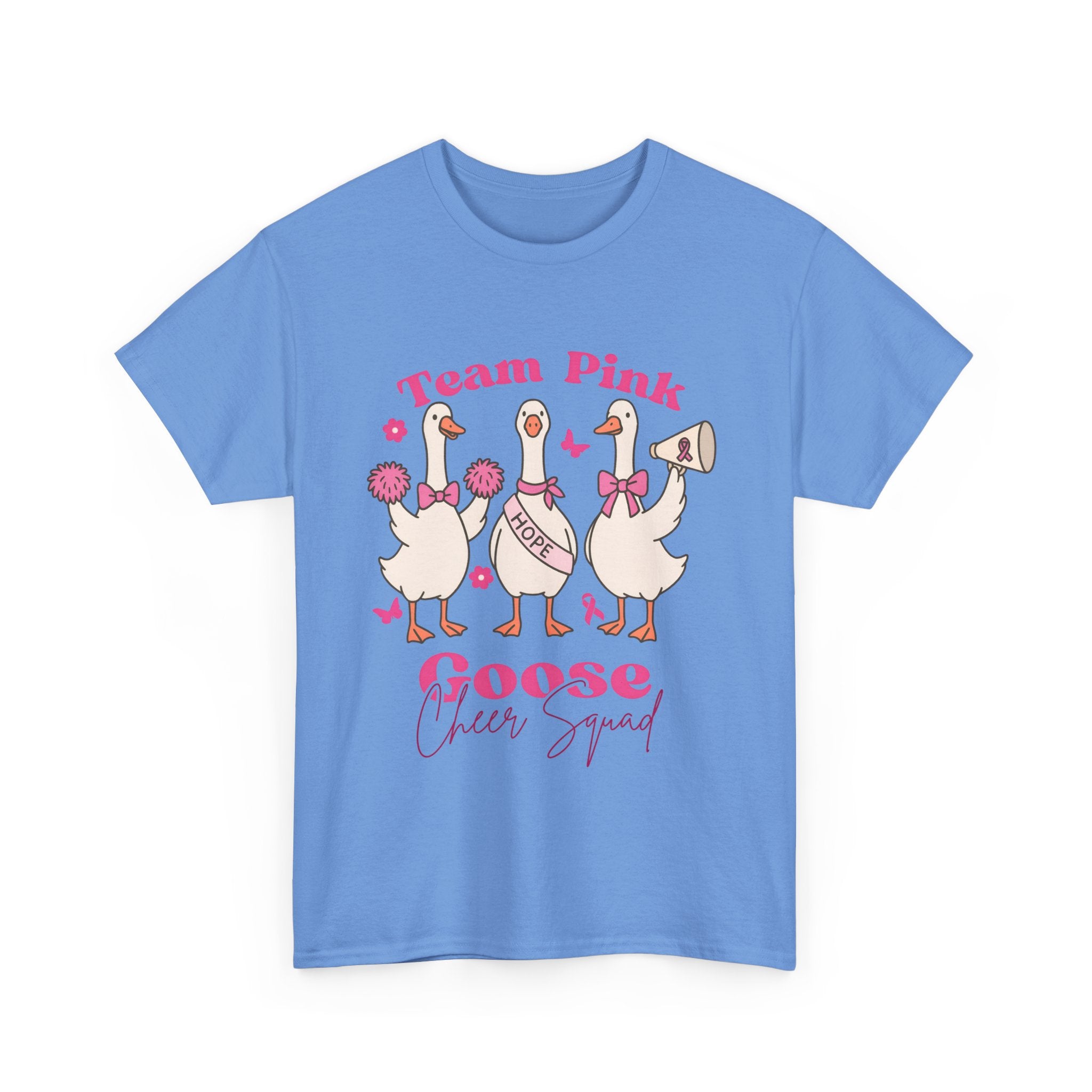 cancer awareness Cheer Squad Goose Tee - Perfect for Cheerleaders, Team Spirit, Bird Lovers, Fun Gifts, Casual Wear