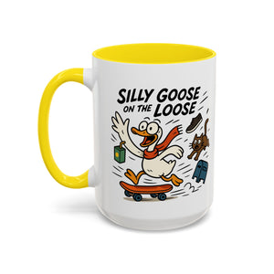 Silly Goose Coffee Mug - Fun Gift for Animal Lovers, Quirky Desk Decor, Inspirational Drinkware, Home & Office Tea Cups