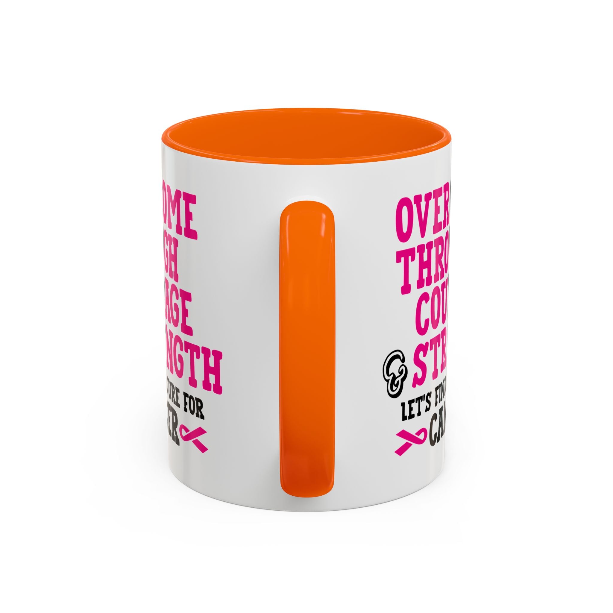 Inspirational Coffee Mug for Cancer Awareness, Gift for Supporters, Fundraising Mug for Breast Cancer, Motivational, 11oz, 15oz