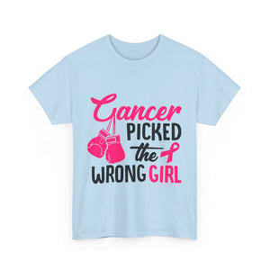 Empowering Cancer Awareness Tee, Inspirational T-Shirt, Unisex Cotton Tee for Fighters, Gift for Cancer Survivors, Supportive Apparel