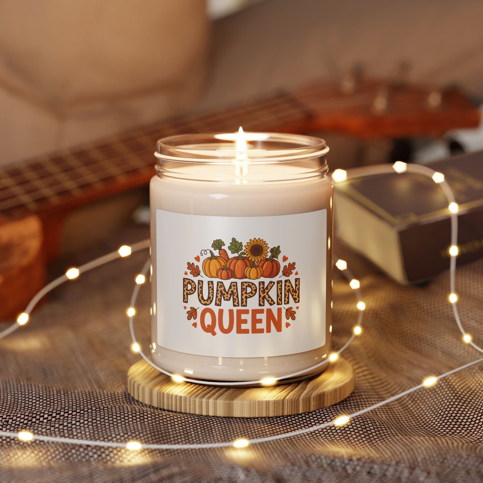 Pumpkin Queen Soy Candle, Fall Home Decor, Autumn Scented Candle, Gift for Her, Halloween Celebration, Cozy Living