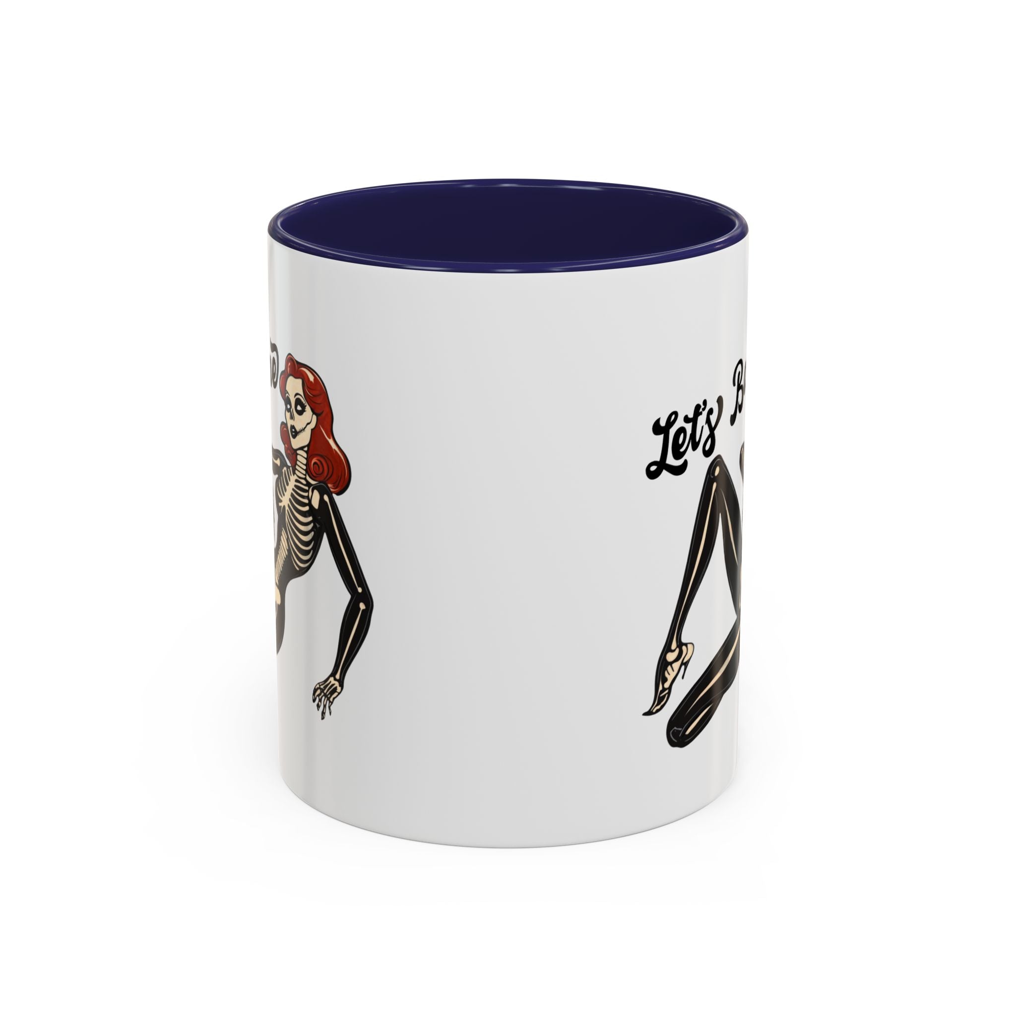 Spooky Skeleton Mug - Let's Bone, Halloween Gift, Gothic Coffee Cup, Unique Home Decor, Fun Drinkware