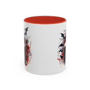 Gothic Coffee Mug, Dark Aesthetic Cup, Halloween Drinkware, Vampire Themed Gift, Horror Mug, Witchy Kitchen Decor
