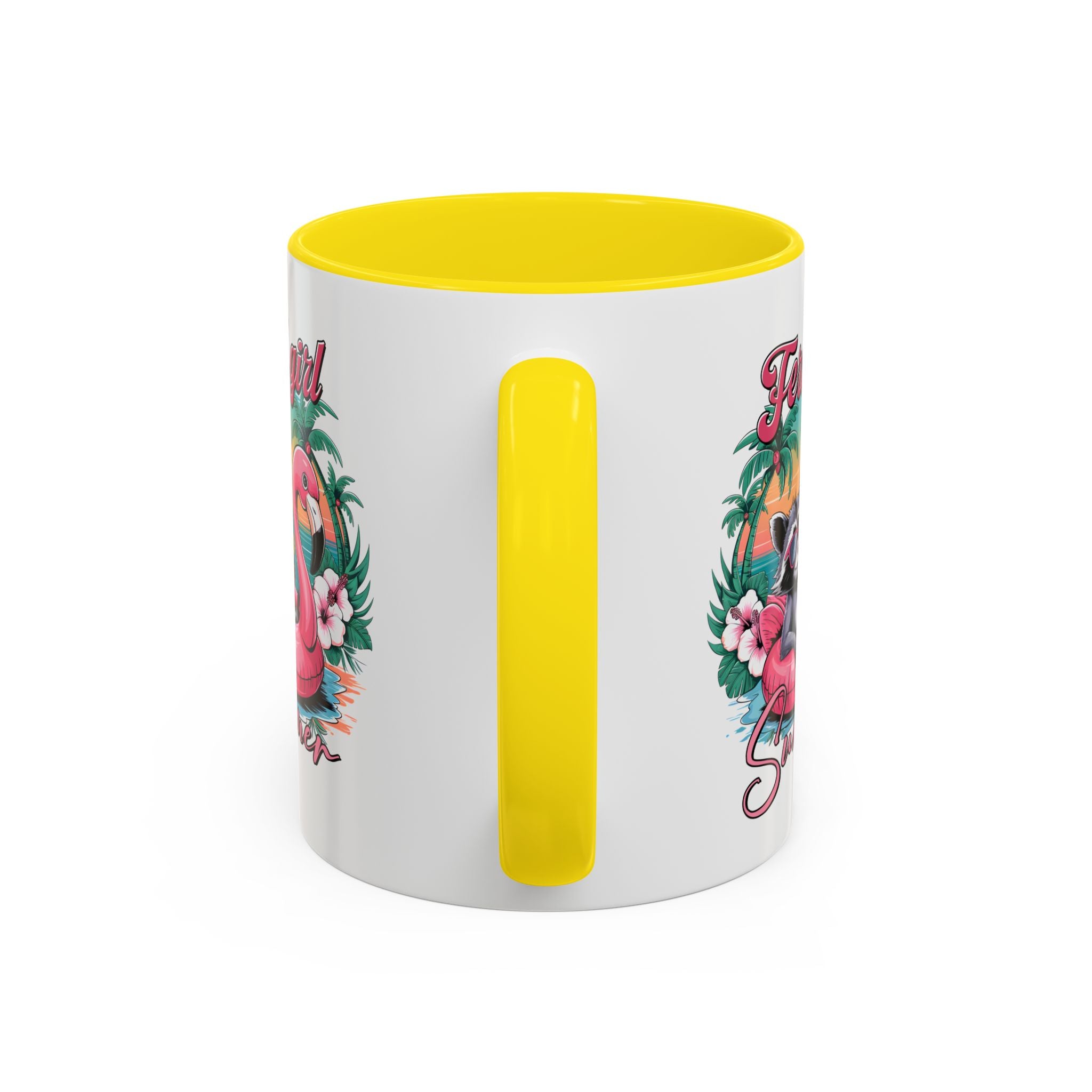 Feral Girl Summer Coffee Mug - Accent Design for Animal Lovers