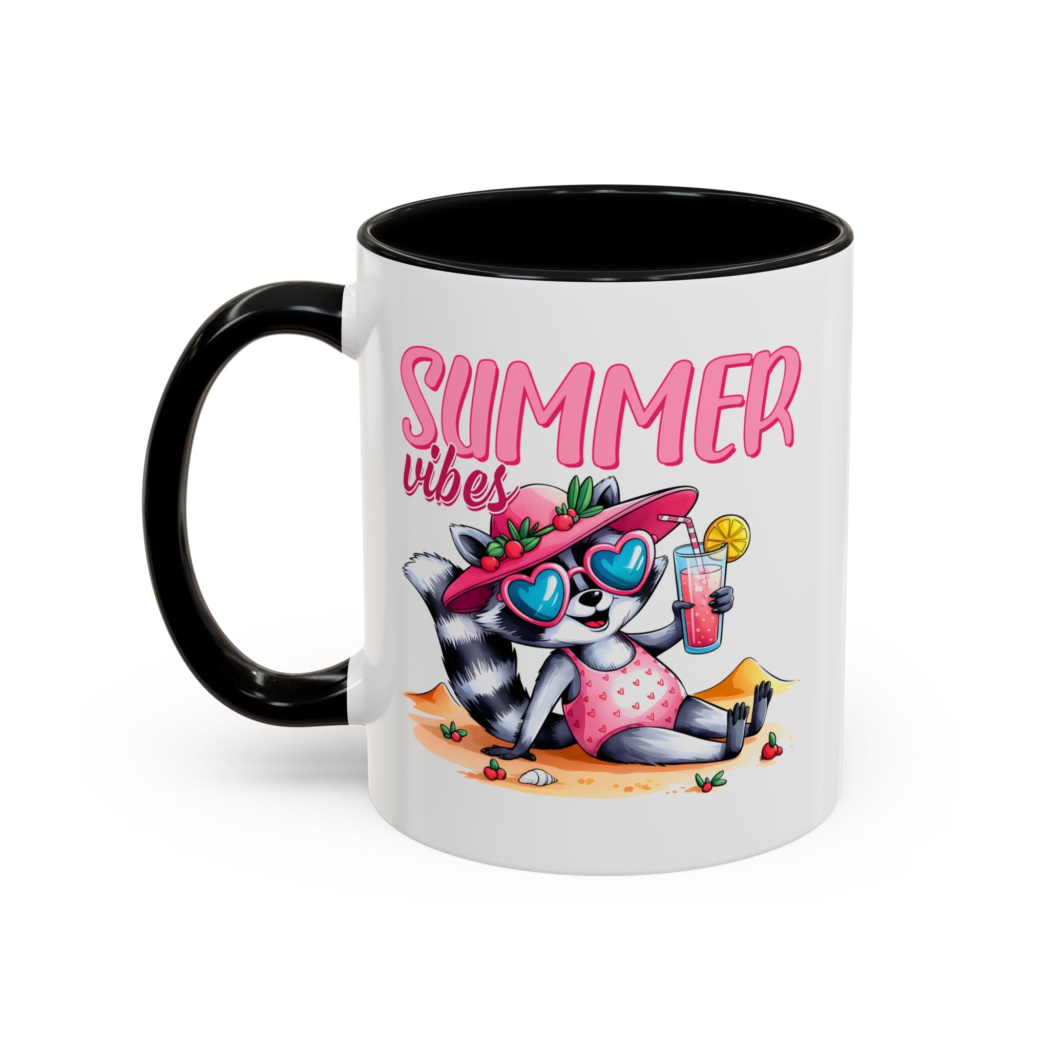 Summer Vibes Accent Coffee Mug - Fun & Colorful Design for Relaxing Moments