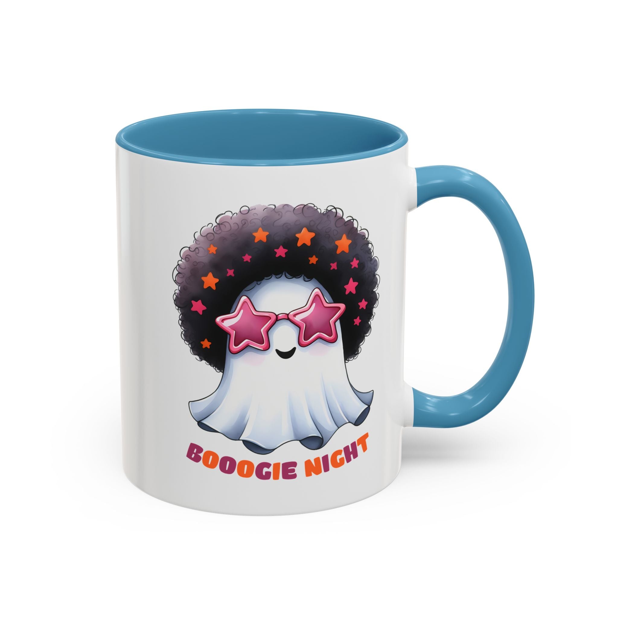 Groovy Ghost Coffee Mug - Fun, Whimsical Mug for Halloween, Parties, Gift for Friends, Unique Home Decor, Boogie Night