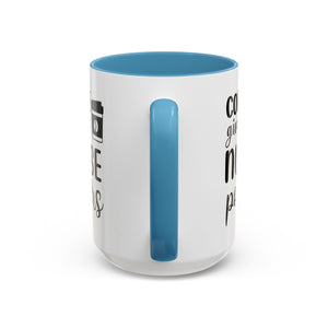Nurse Coffee Mug, Funny Gift for Nurses, Coffee Lover's Mug, Black Accent Tea Cup, Motivational Nurse Gift