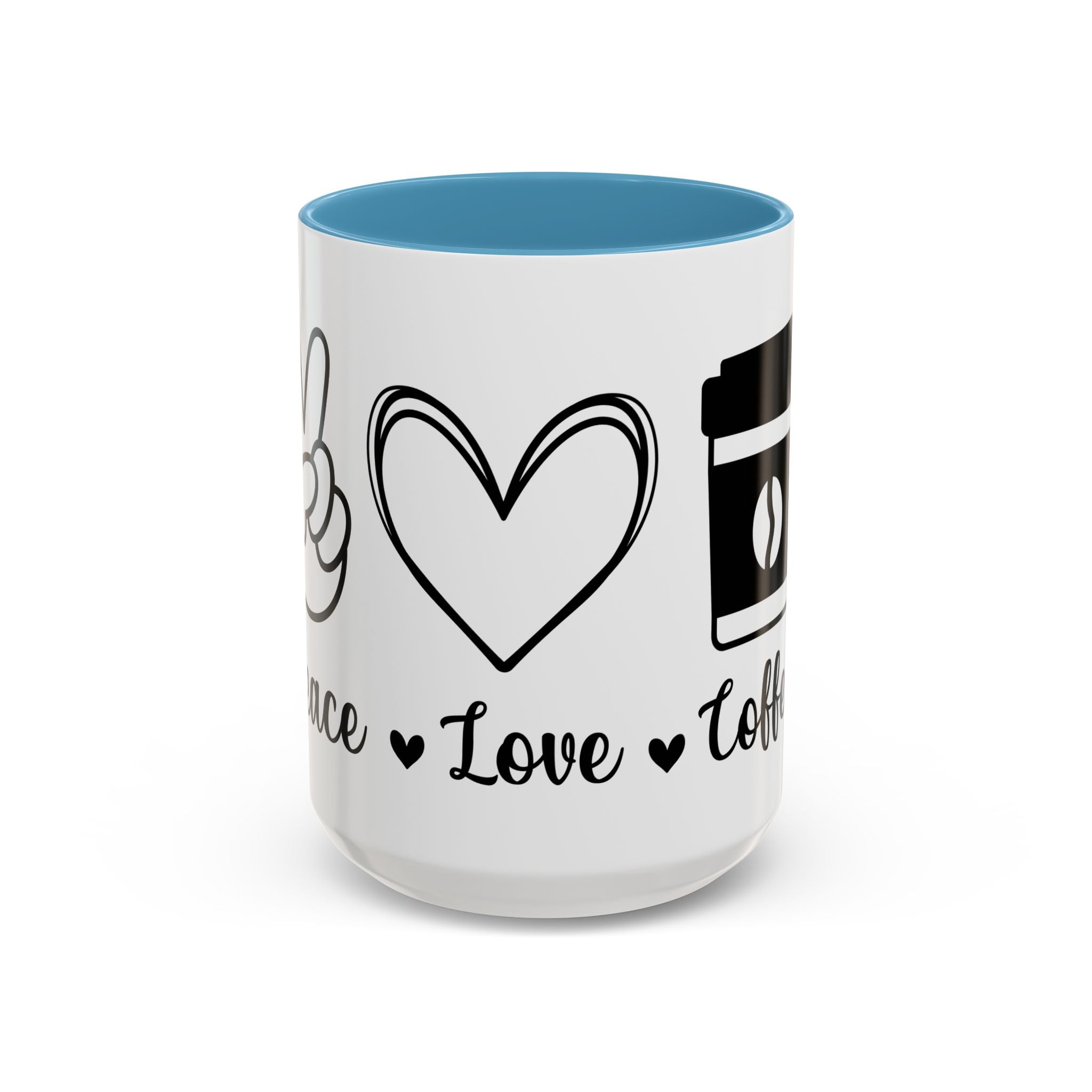 peace love coffee Accent Coffee Mug (11, 15oz)