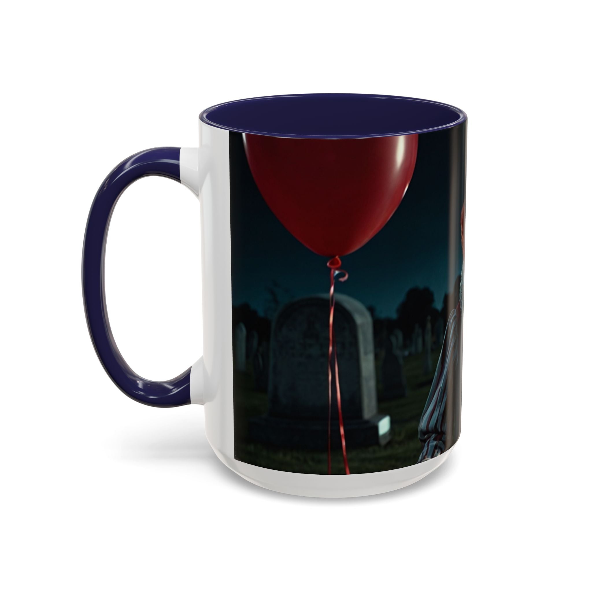Creepy Clown Coffee Mug - Perfect for Halloween or Horror Fans art