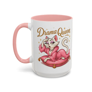 Drama Queen Coffee Mug - Fun Gift for Cat Lovers, Unique Mug for Tea or Coffee, Perfect for Birthdays, Mother's Day & Housewarming