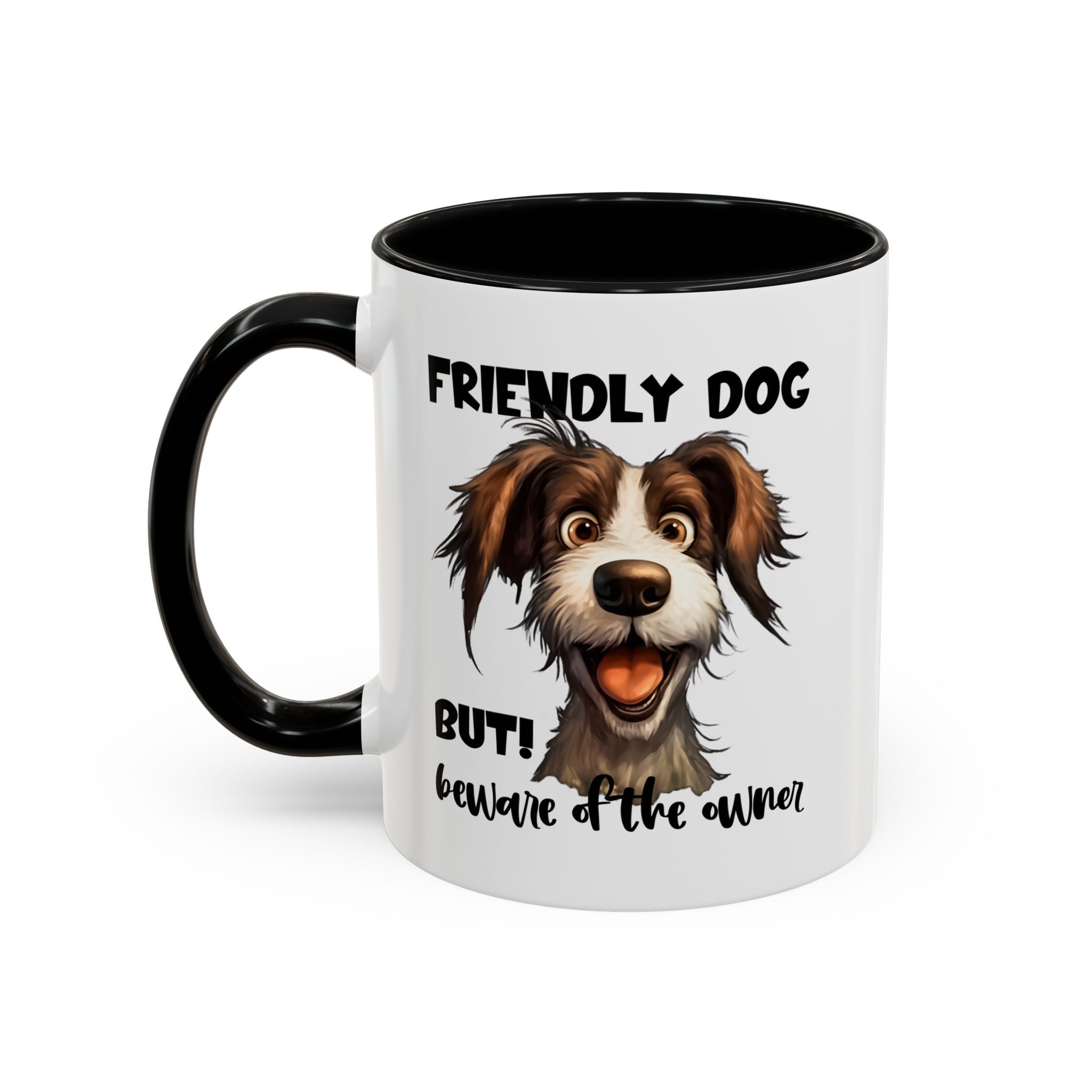 Friendly Dog Owner Mug, Dog Lover Gift, Funny Coffee Cup, Pet Owner Humor, Animal Lover Present, Holiday Gift for Dog Lovers