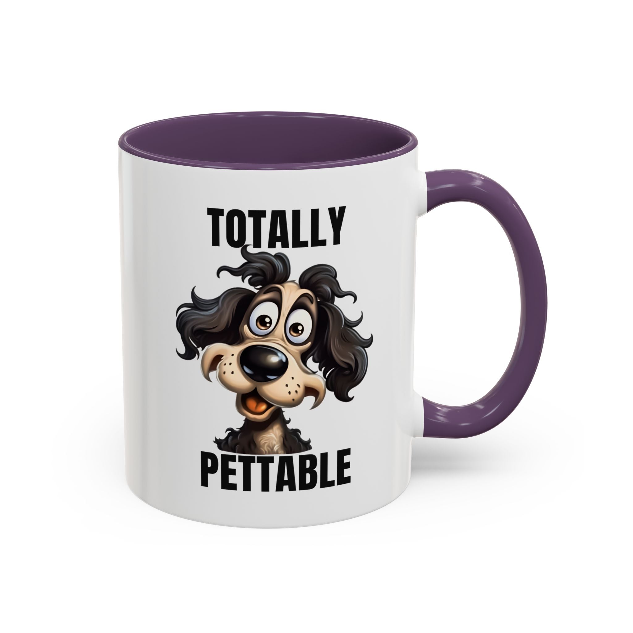 Totally Pettable Coffee Mug, Dog Lover Gift, Animal Print Mug, Funny Pet Mug, Customizable Coffee Cup, Gift for Pet Owners