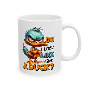 funny duck attitude coffee  Mug for Coffee Lovers, Funny Gift, Tea Mug, Cartoon Character Mug, Unique Kitchen Decor