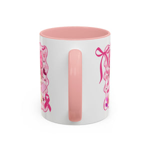 Pink Ribbon Duck Coffee Mug for Breast Cancer Awareness, Cute Gift for Her, Supportive Breast Cancer Mug, Unique Coffee Cup, Holiday Present