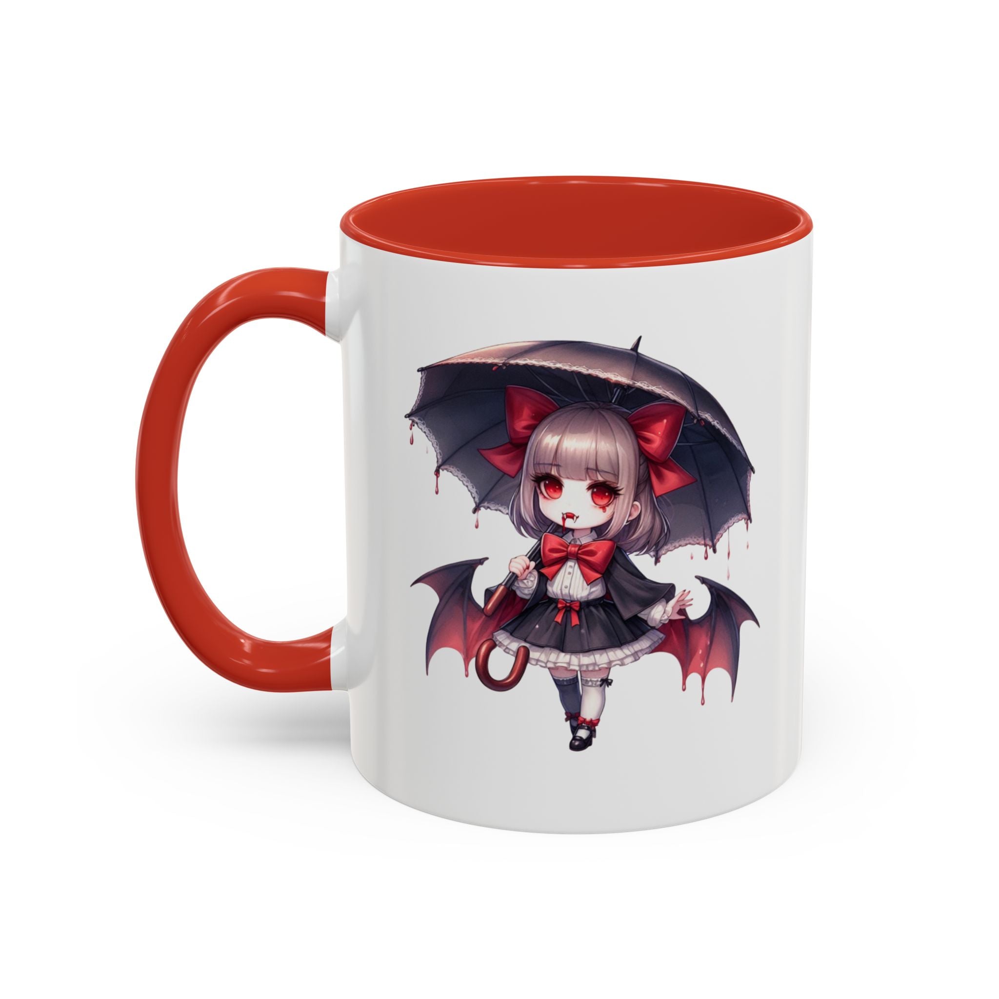 Gothic vampire girl  horror art Accent Coffee Mug (11, 15oz)