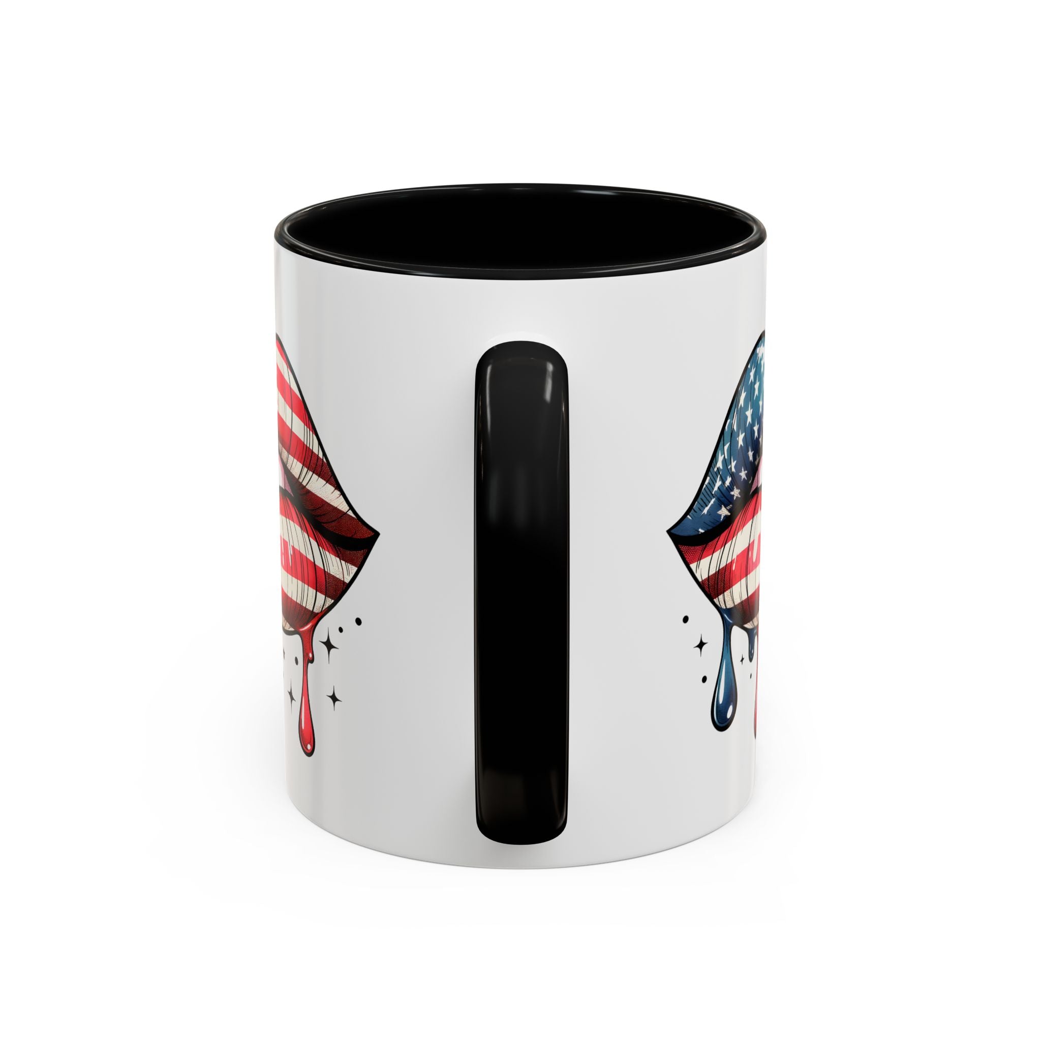 Patriotic Lip Print Coffee Mug – 11oz & 15oz