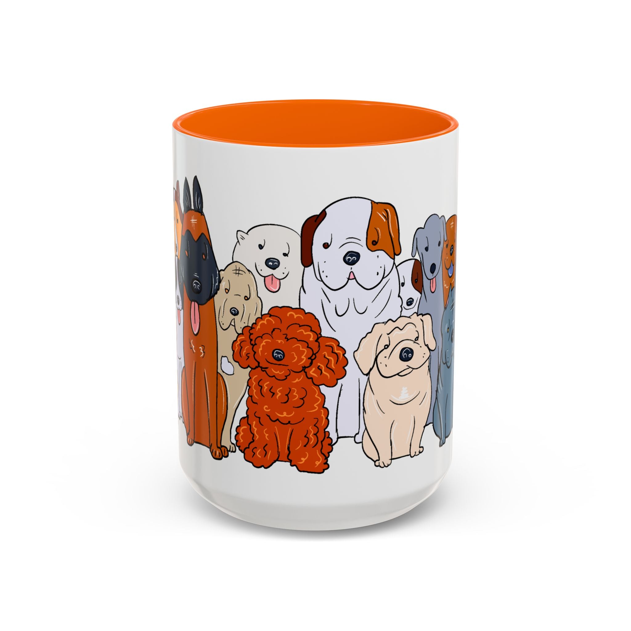 Cute Dog Breed Accent Coffee Mug, Pet Lover Gift, Canine Mug, Gifts for Dog Owners, Puppy Lover Mug
