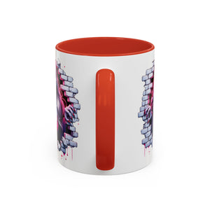Vampire Wall Art Coffee Mug - Gothic,  Perfect Gift for Halloween, Unique Art Mug, Monster Mug, Fantasy Drinkware