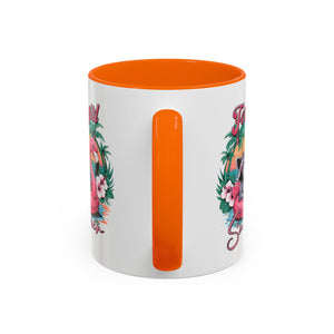 Feral Girl Summer Coffee Mug - Accent Design for Animal Lovers
