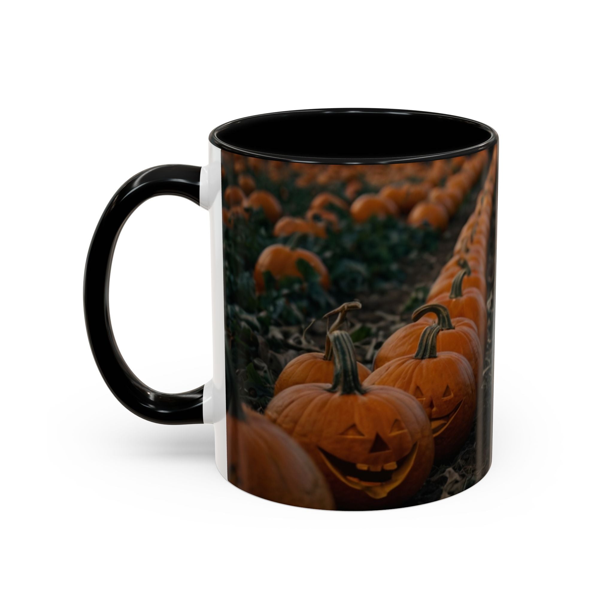 Halloween Black Cat Pumpkin Coffee Mug spooky magical