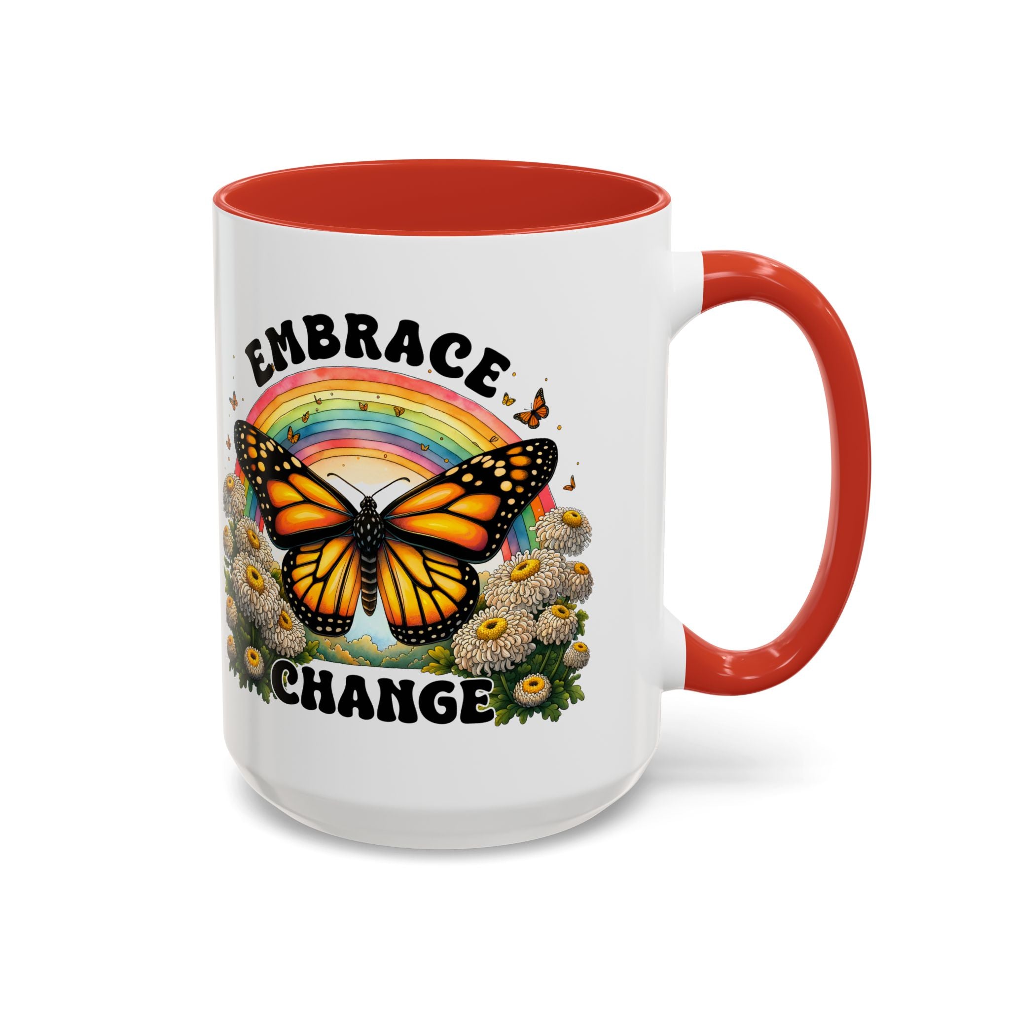 Embrace Change Butterfly Coffee Mug – Inspirational Gift for Nature Lovers