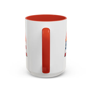 america in flames I'm fine everything is fine  Coffee Mug with American Flag