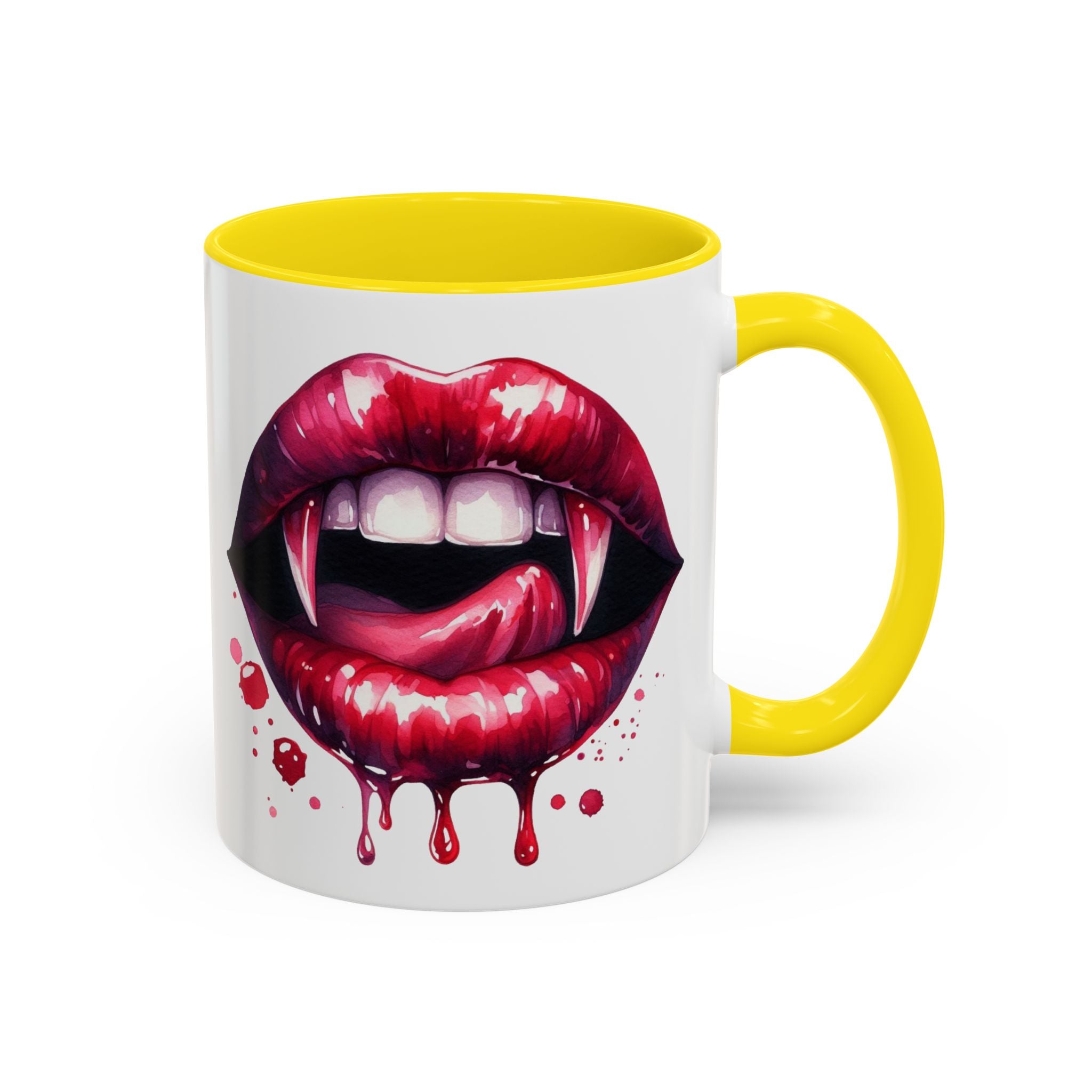 Gothic Vampire Teeth Coffee Mug – Perfect for Halloween, Spooky Occasions, Gift for Horror Lovers, Unique Accent Cup