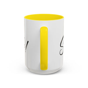 Inspirational Accent Coffee Mug - "You Make Me Smile!" - Perfect Gift for Friends & Family