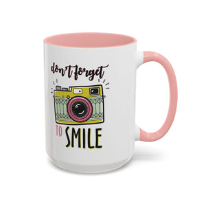Inspirational Coffee Mug - 'Don't Forget to Smile' mental health