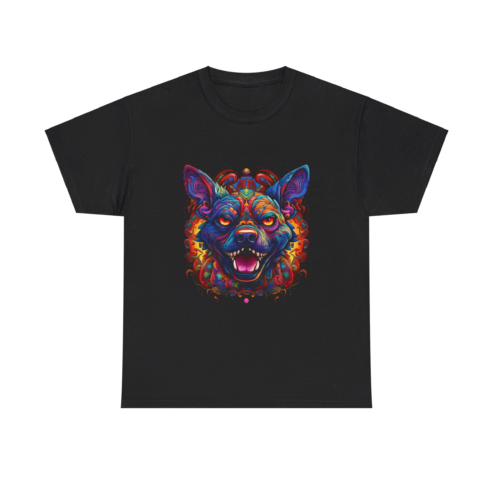 psychedelic dog psycho dog crazy classic  apparel t shirt