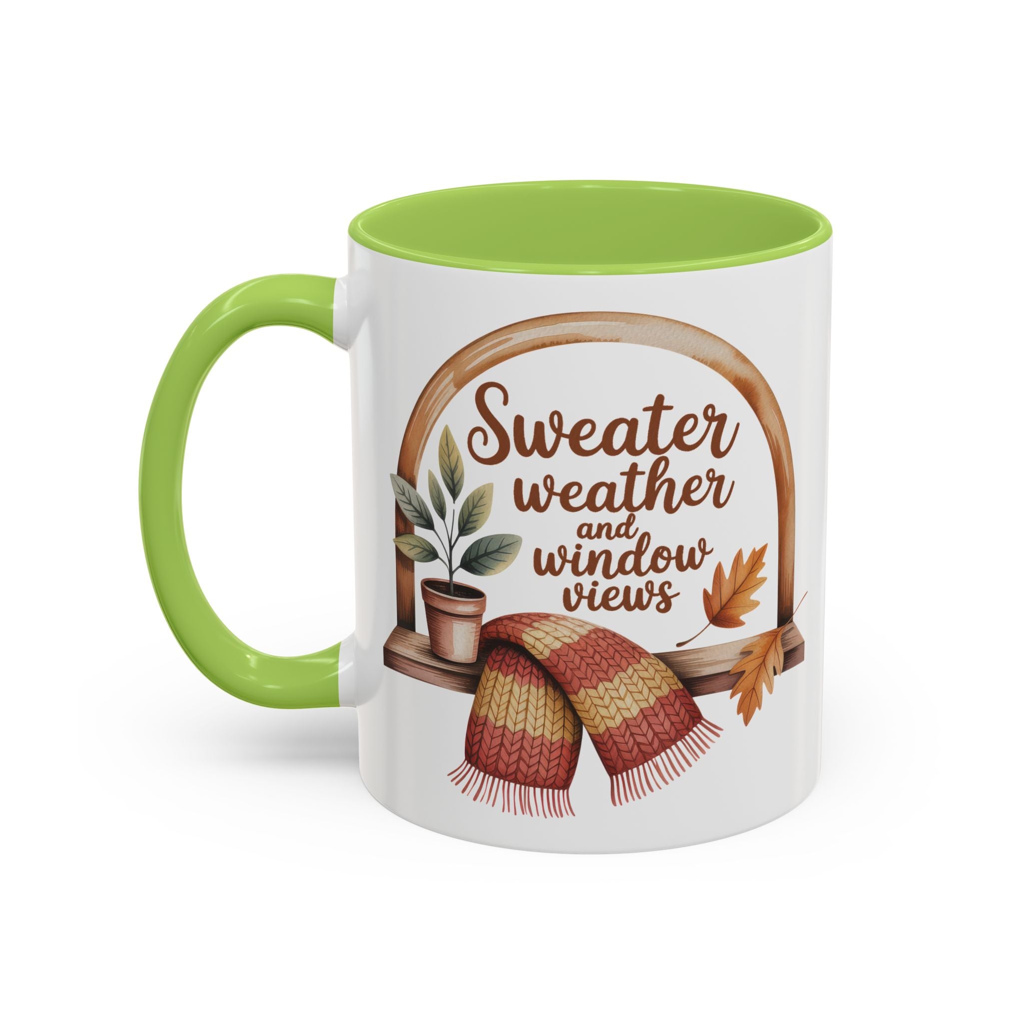 Sweater Weather Coffee Mug - Cozy Autumn Vibes fall season vibe winter gateway