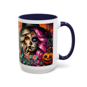 Spooky Bitch Halloween Coffee Mug - 11oz & 15oz | Witchy Vibes for Gifting, Halloween Decor, Fun Coffee Lover Gift, Spooky Season Must-Have