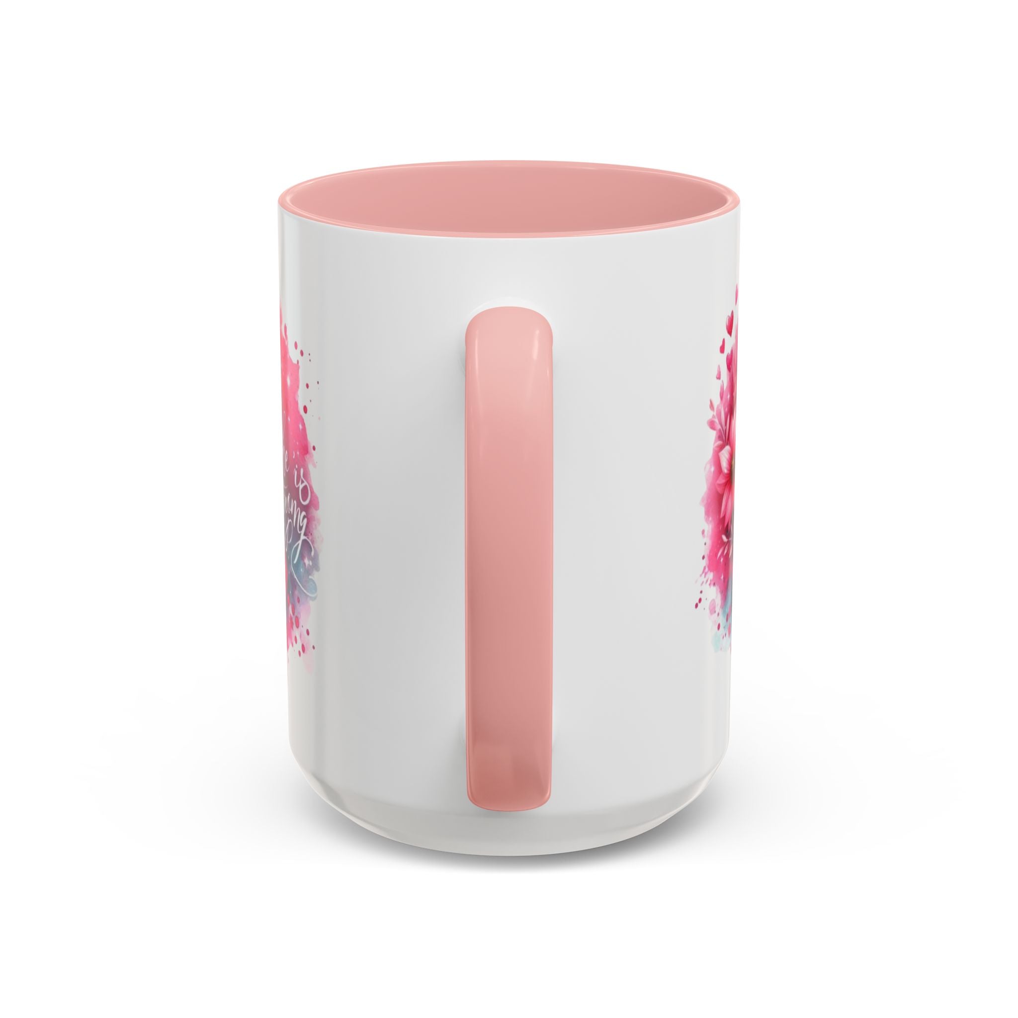 Breast Cancer Awareness Coffee Mug - Inspirational Gift, Motivational Drinkware, Supportive Cup, Pink Ribbon Design, She Is Strong