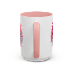 Breast Cancer Awareness Coffee Mug - Inspirational Gift, Motivational Drinkware, Supportive Cup, Pink Ribbon Design, She Is Strong