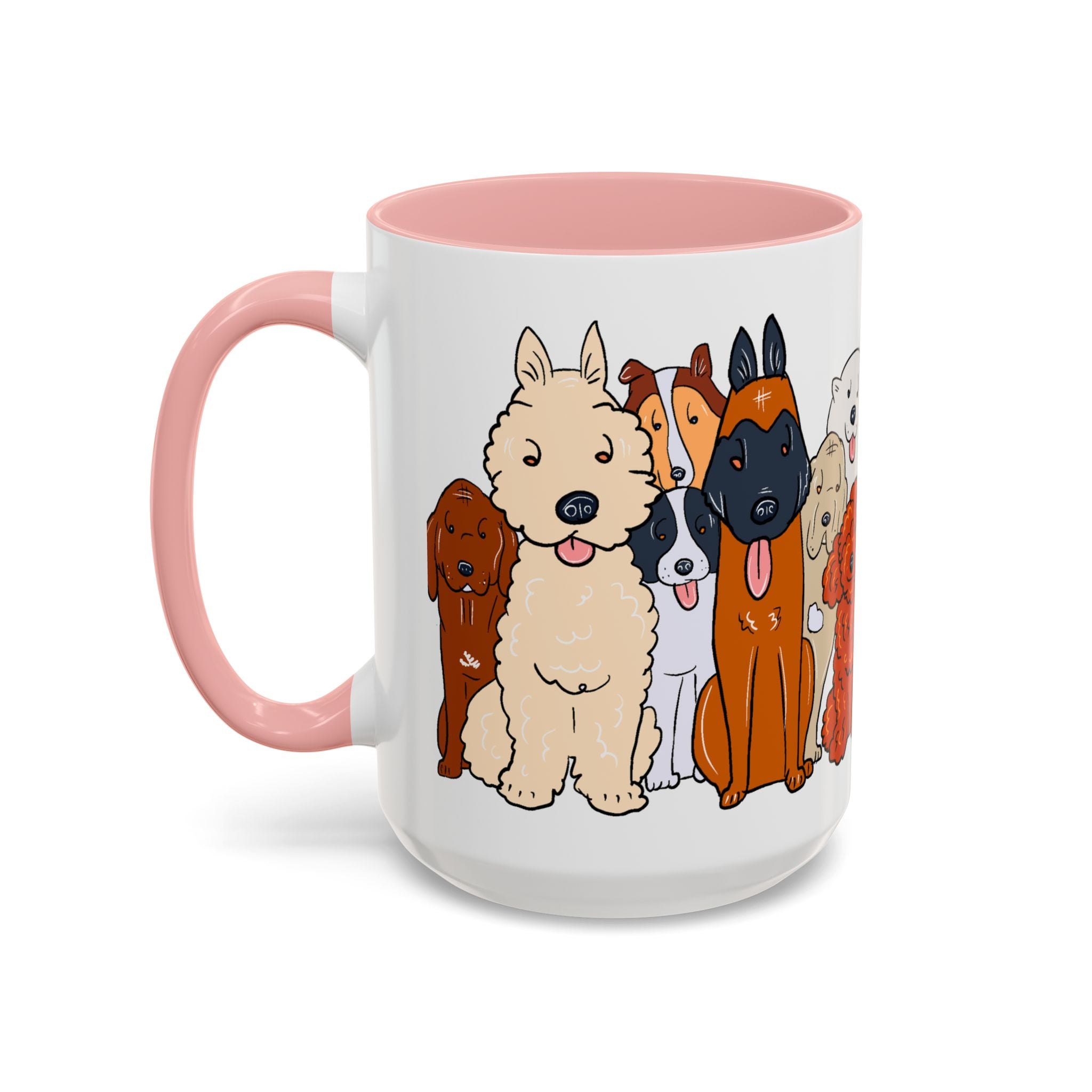 Cute Dog Breed Accent Coffee Mug, Pet Lover Gift, Canine Mug, Gifts for Dog Owners, Puppy Lover Mug