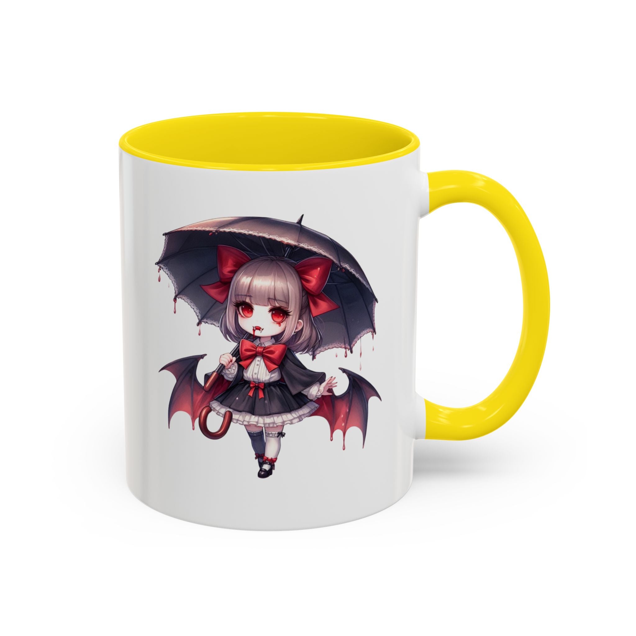 Gothic vampire girl  horror art Accent Coffee Mug (11, 15oz)