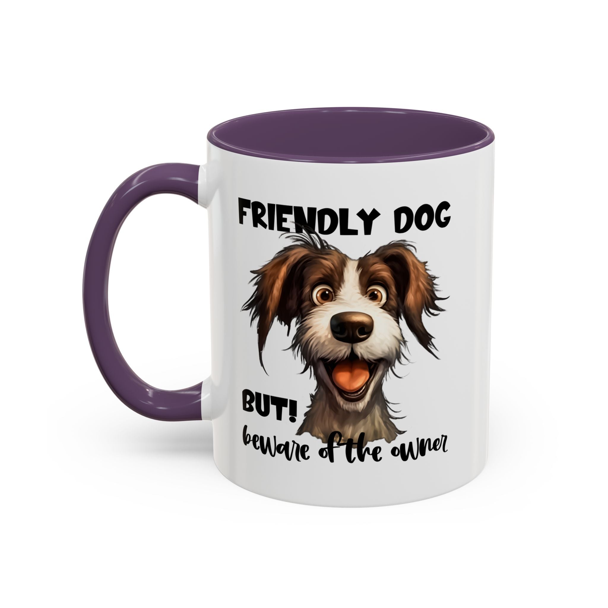 Friendly Dog Owner Mug, Dog Lover Gift, Funny Coffee Cup, Pet Owner Humor, Animal Lover Present, Holiday Gift for Dog Lovers