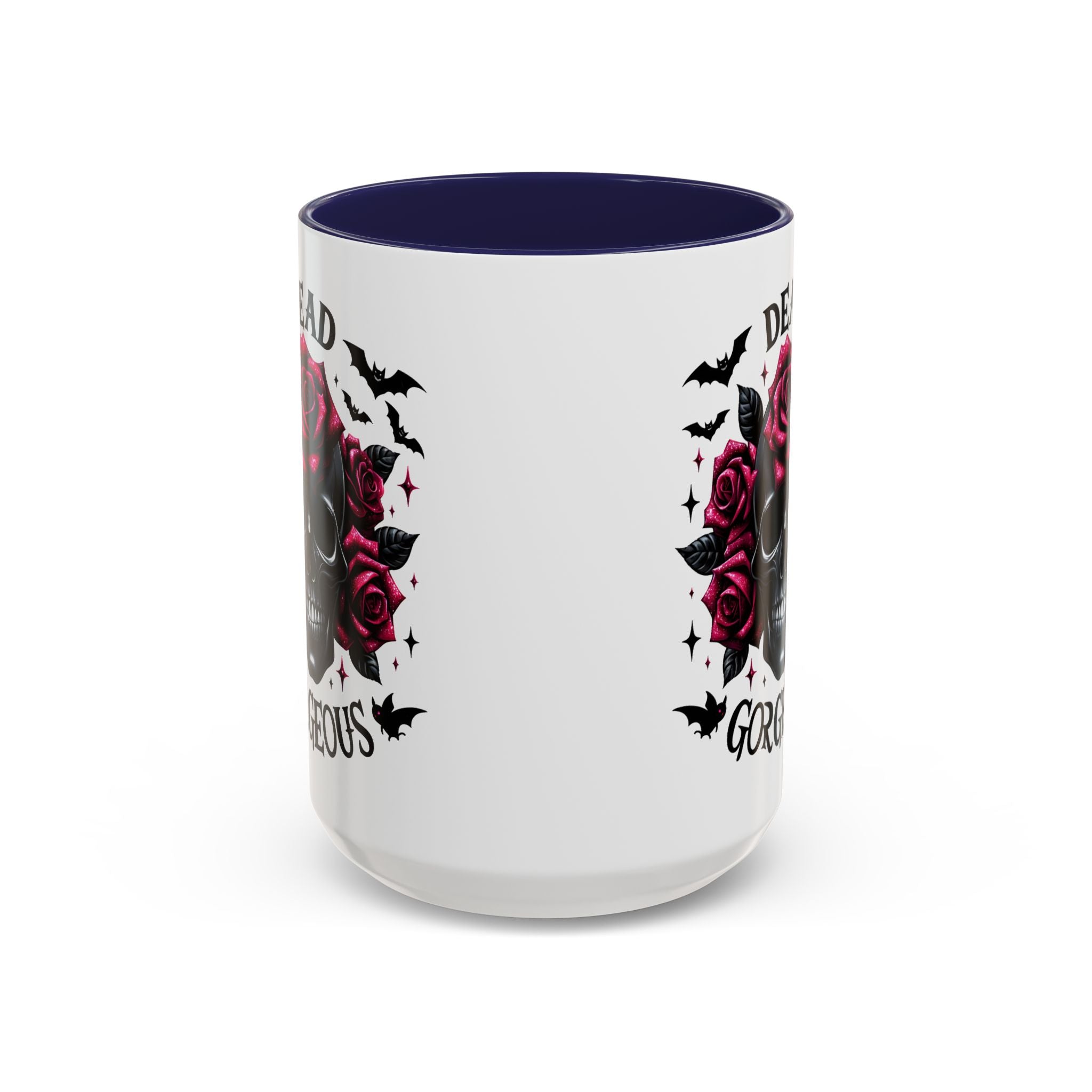 Gothic Skull Coffee Mug - Dead Gorgeous Design halloween horror art goth