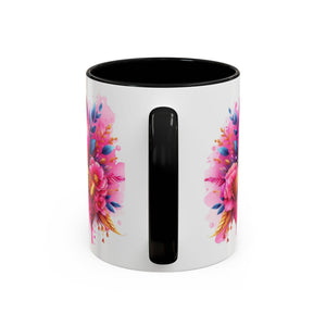 Inspirational Warrior Coffee Mug - Floral Design, Encouragement Gift, Cancer Awareness, Motivational Cup, Supportive Drinkware