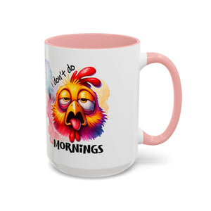 Funny Morning Coffee Mug, Humor Mug, Gift for Coffee Lovers, Sleepy Chicken Mug, Cute Drinkware, Holiday Present