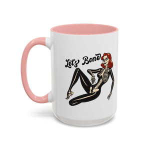 Spooky Skeleton Mug - Let's Bone, Halloween Gift, Gothic Coffee Cup, Unique Home Decor, Fun Drinkware