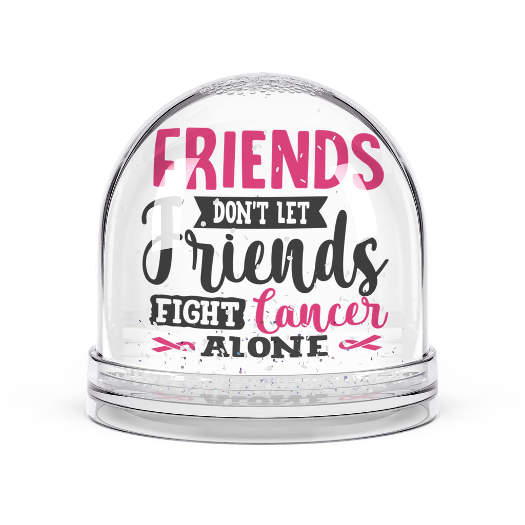 Friendship Snow Globe - Inspirational Gift for Cancer Awareness, Supportive Keepsake, Home Decor, Gift for Best Friend, Thoughtful Present